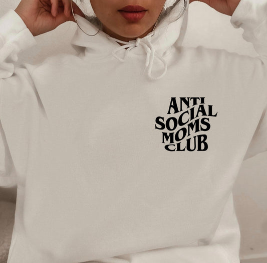 Anti Social Moms Club - White