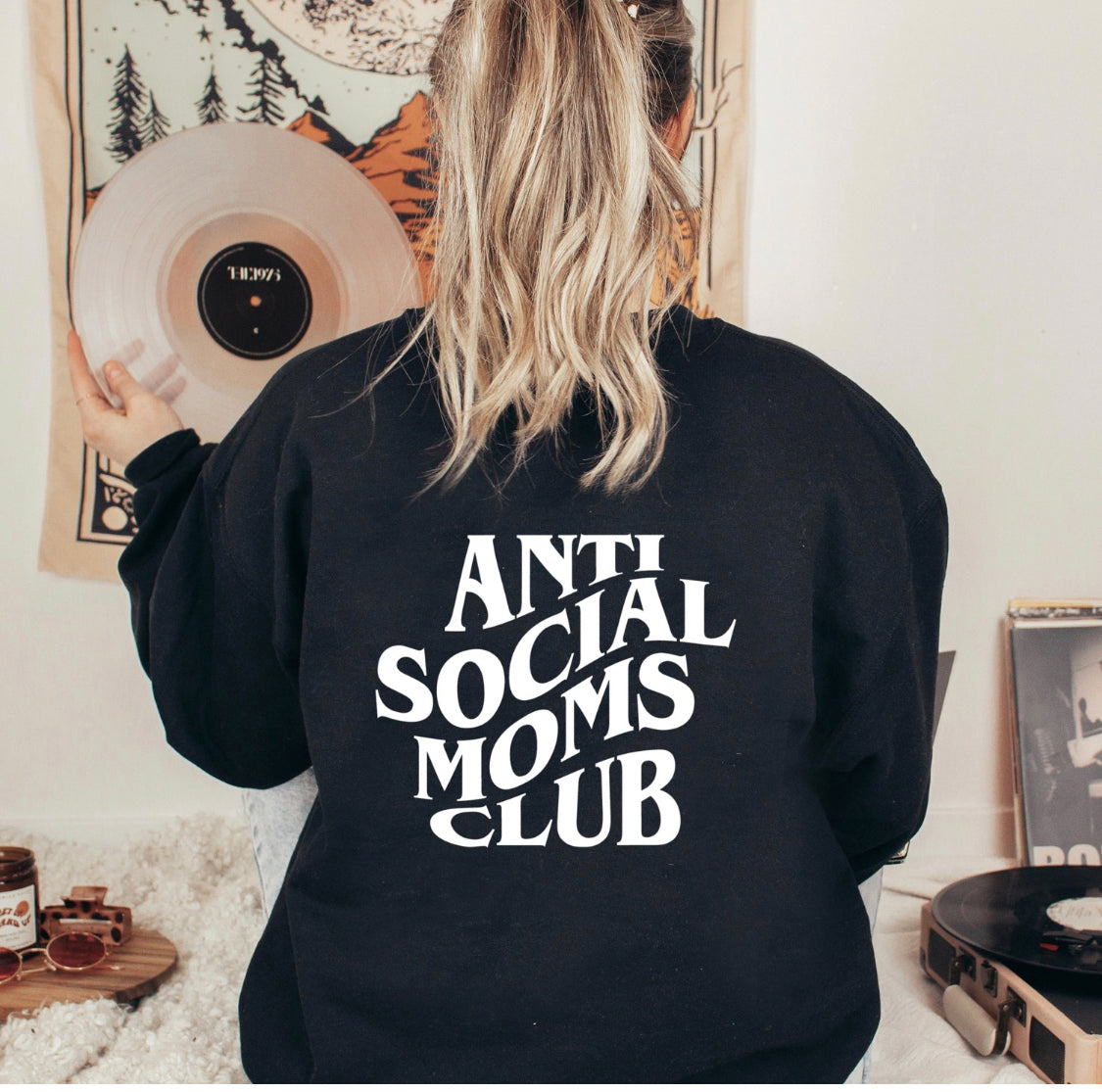 Anti Social Moms Club - Black